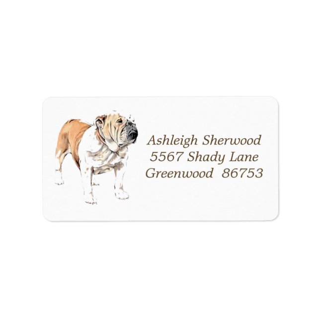 Bulldog Address Label (Front)