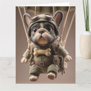 Bulldog Airborne Birthday Blast! Card