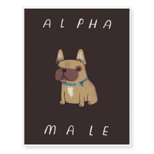 Bulldog Alpha Male   Bulldog Lovers Gift Temporary Tattoos