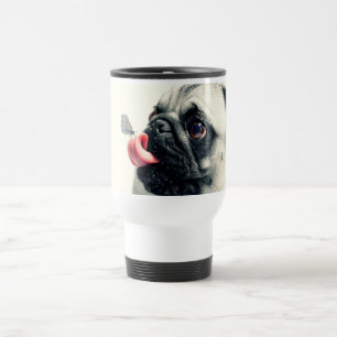 Bulldog and Butterfly Travel Mug