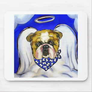 Bulldog Angel Mouse Pad