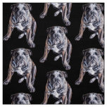 Bulldog Art Fabric Fabric Dog Art Pattern Fabric
