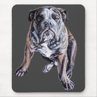 Bulldog Art Mousepad English Bulldog Custom Gifts