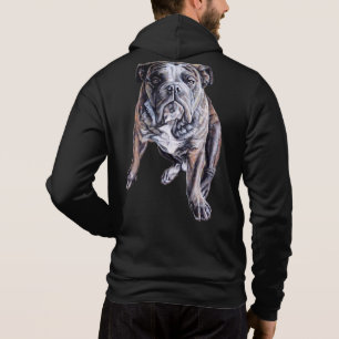 Bulldog Art Shirt Men's Bulldog Hoodie Jacket