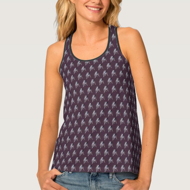 Bulldog Art Tank Top English Bulldog Shirt Women's (Front)
