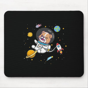 Bulldog Astronaut Mouse Pad