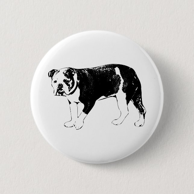 Bulldog Attitude, Simple Impact Button (Front)