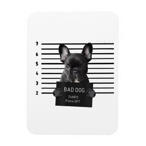 Bulldog Bad Dog Jail Frenchie Dog Mom Lover Magnet