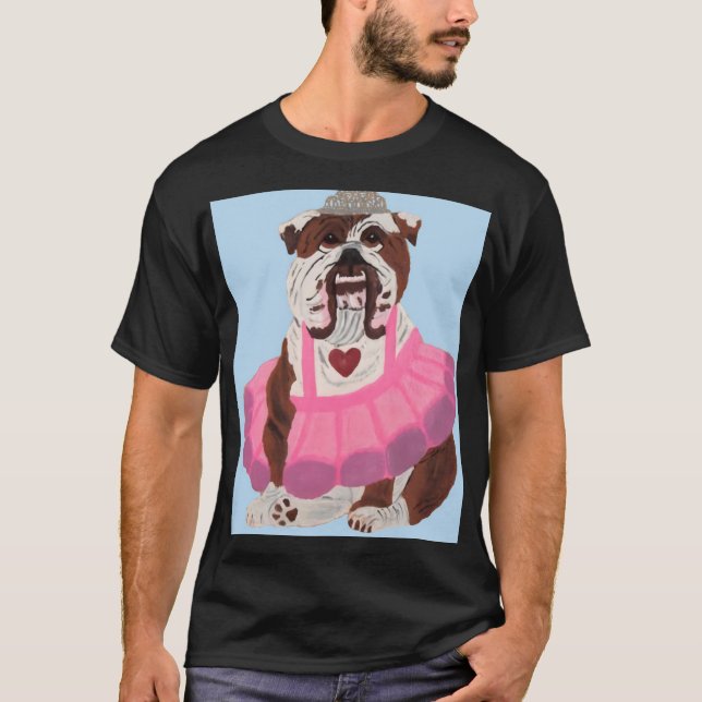 Bulldog Ballerina T-Shirt (Front)