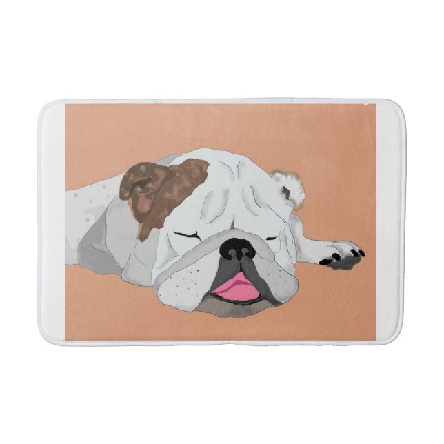 bulldog bath mat (Front)