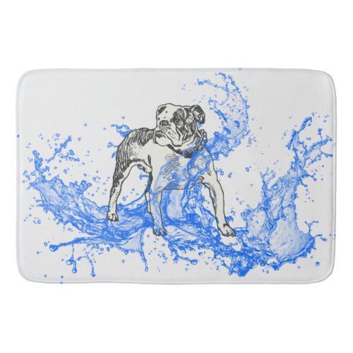 Bulldog    bath mat