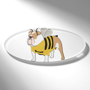 bulldog bee name tag
