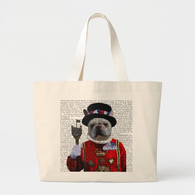 Bulldog Beefeater Large Tote Bag (Front)