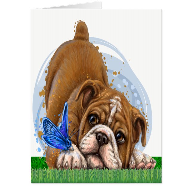 Bulldog Big Card - See Back  (Front)