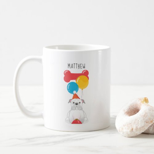 Bulldog Birthday Party Coffee Mug