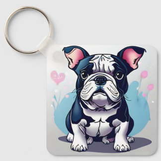 Bulldog Bliss Keychain
