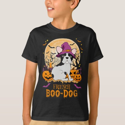 Bulldog Boo Dog Halloween  T_Shirt