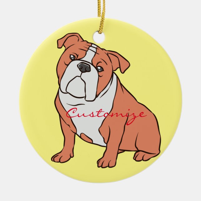 Bulldog Breed Thunder_Cove Ceramic Ornament (Front)