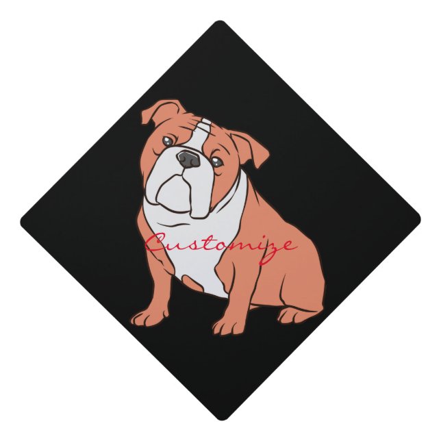 Bulldog Breed Thunder_Cove Graduation Cap Topper (Front)