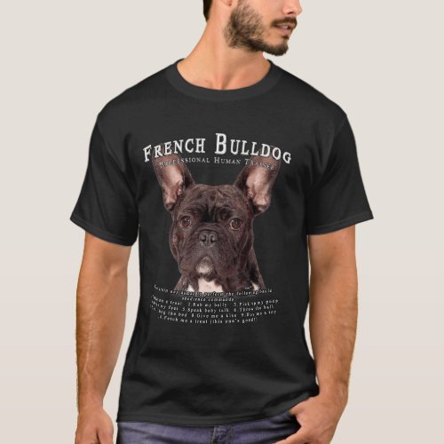 Bulldog Brindle Lover Retro Vintage Human Trainer  T_Shirt