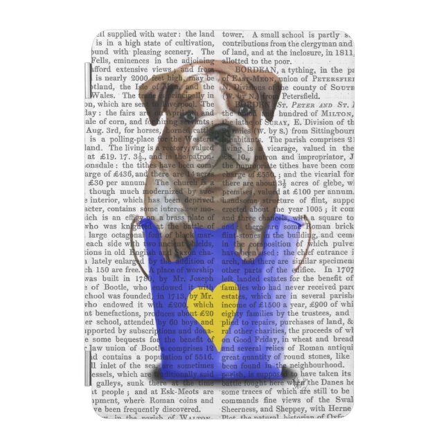 Bulldog Bucket Of Love Blue iPad Mini Cover (Front)