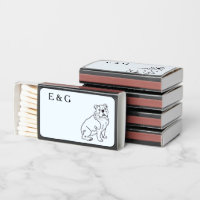 Bulldog Bulk Wedding Favors Matchbox Matchbox