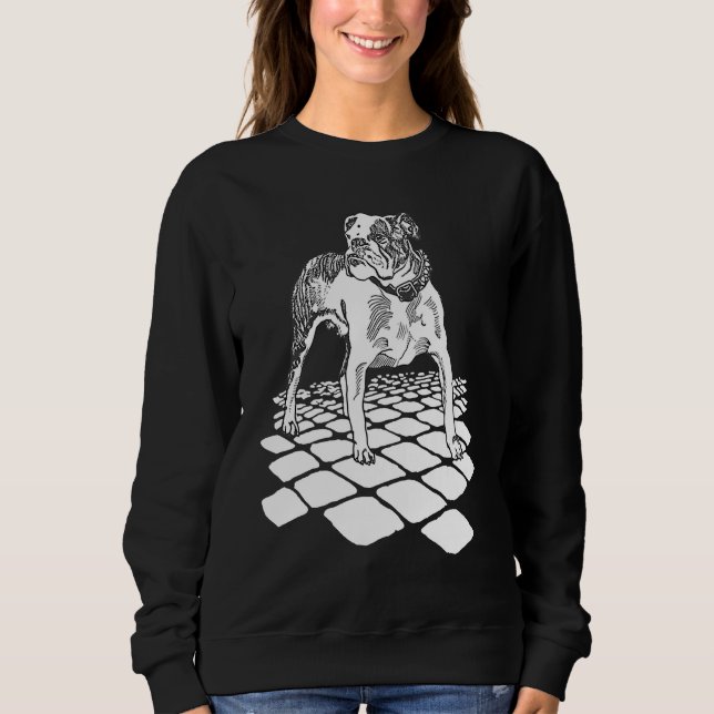 Bulldog by Moriz Jung 1912 Remastered  Artistic Bu Sweatshirt (Front)