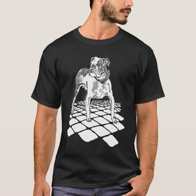 Bulldog by Moriz Jung 1912 Remastered  Artistic Bu T-Shirt (Front)