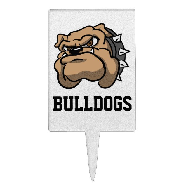 Bulldog Cake Topper (Front)