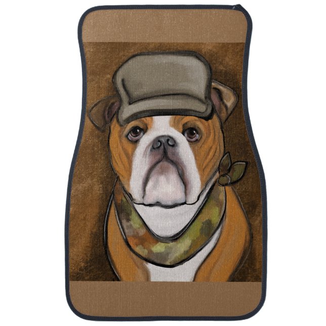 Bulldog             car floor mat (Front)