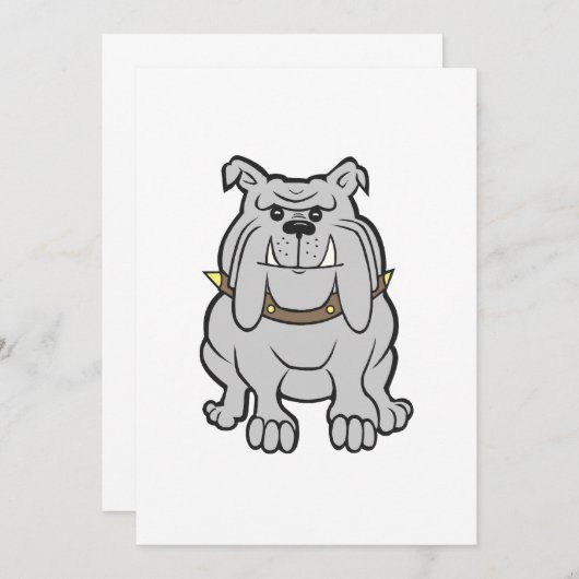 bulldog cartoon (Front/Back)