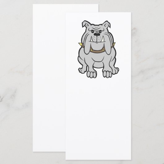 bulldog cartoon (Front/Back)