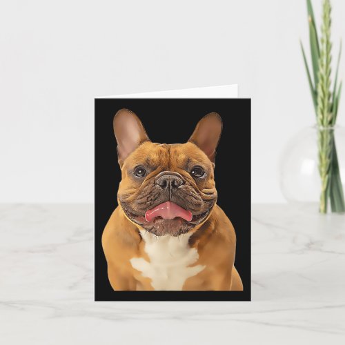 Bulldog Cartoon Filtered Dog Owner Design For Dog  Card