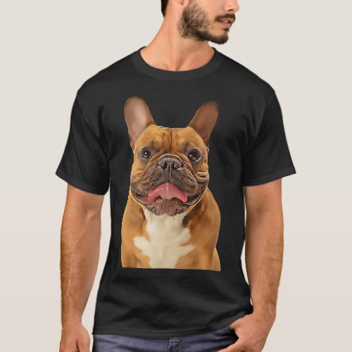 Bulldog Cartoon Filtered Dog Owner Design For Dog  T_Shirt