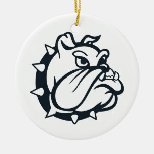 Bulldog Ceramic Ornament