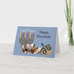 Bulldog Chanukah Card Menorah Dreidel2<br><div class="desc">Remembering family and friends during the Chanukah season is a wonderful way to keep in touch with the people you love and care about. I these these chanukah cards with love care and I am created dog loves dogs will be delighted to receive them. You from the key the option...</div>