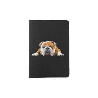 Bulldog Chill Pose Passport Holder