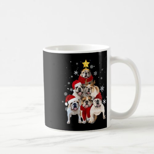 Bulldog Christmas Tree Dog Xmas Gift  Coffee Mug