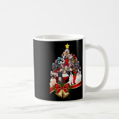 Bulldog Christmas Tree Lighs Cute Xmas Dog Boys Gi Coffee Mug