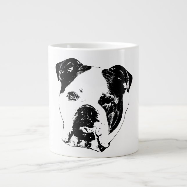 Bulldog Close-Up Holiday Mug (Front)