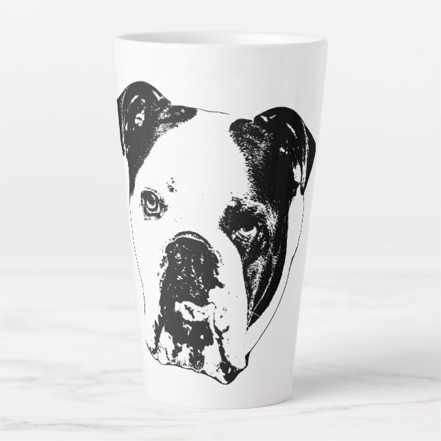 Bulldog Close-Up Holiday Mug (Front)