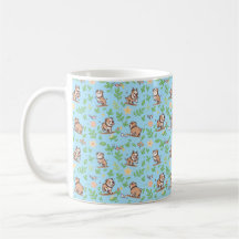 Bulldog Coffee Mug Cheerful Spring Floral Dog Gift