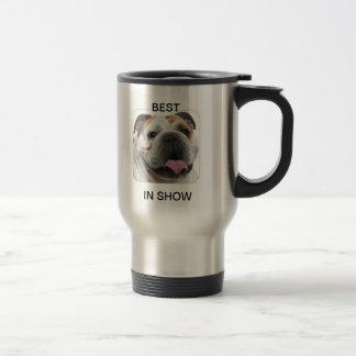 bulldog coffee travel mug