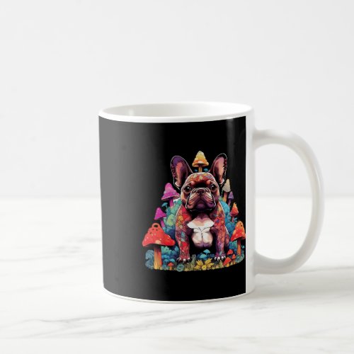 Bulldog Colorful Pop Art Mushroom  Coffee Mug