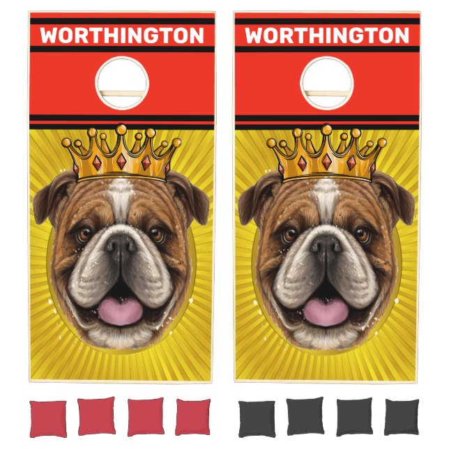 Bulldog  cornhole set (Set)