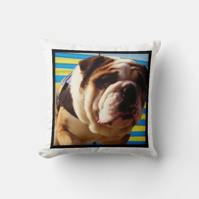 Bulldog Cushion (Front)