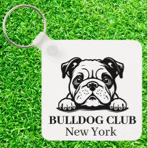 Bulldog Custom Club Theme keychain