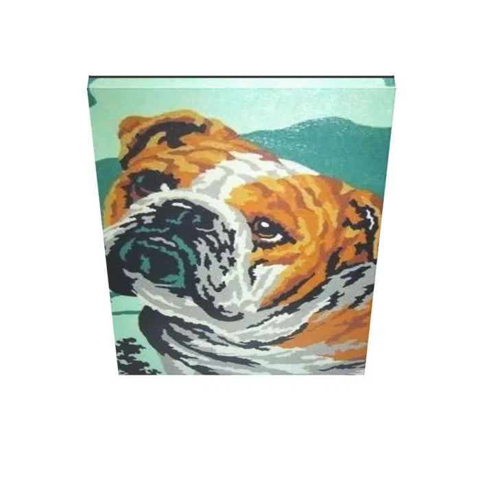 bulldog custom print paint by numbers zazzle com