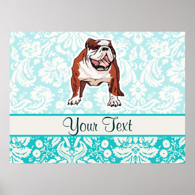 Bulldog; Cute Poster (Front)