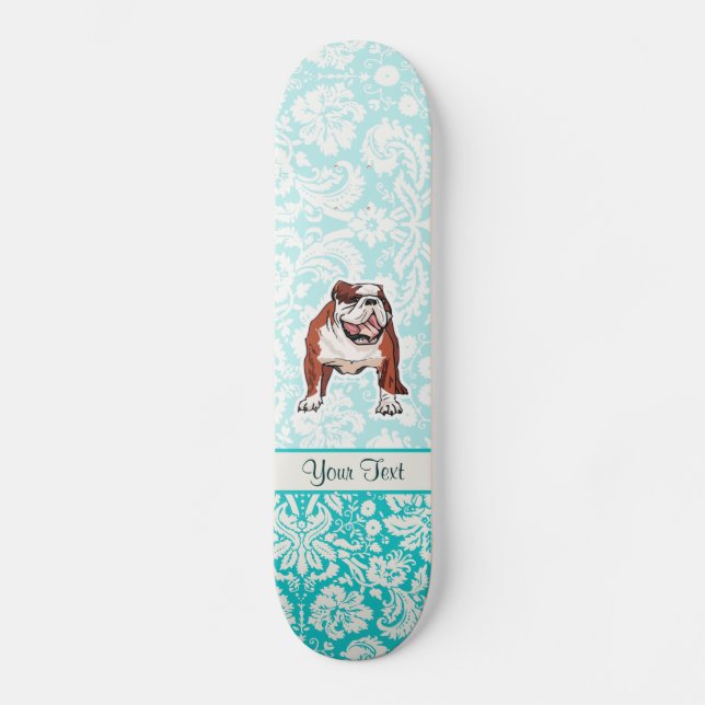 Bulldog; Cute Skateboard Deck (Front)